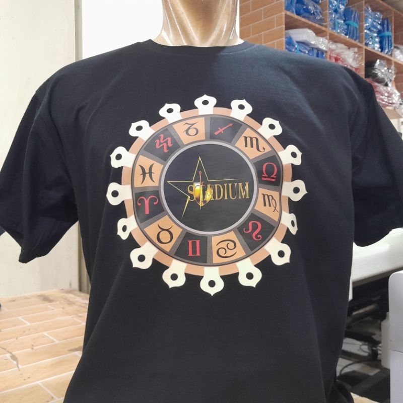 Kaos baju Stadium diskotik zodiak gambar depan only