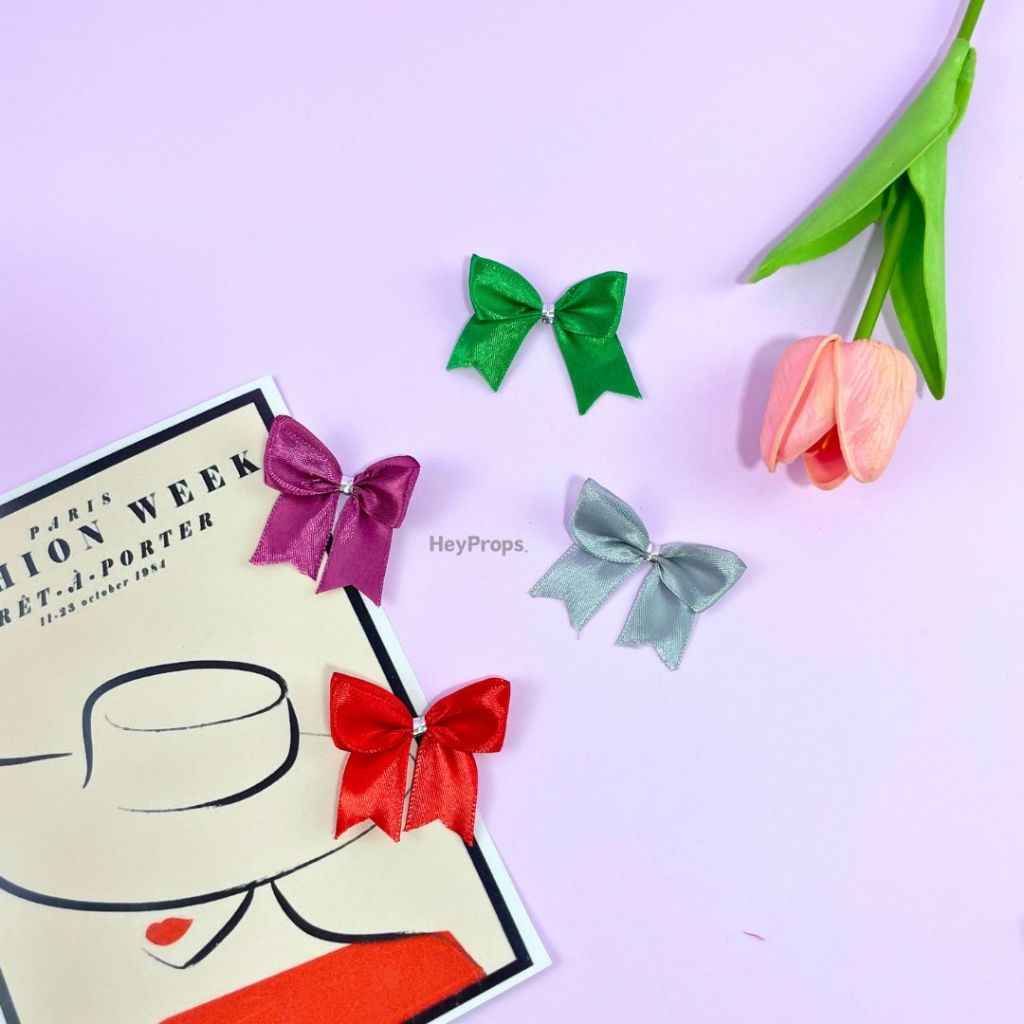 

HEYPROPS Pita Satin Mini Coquette - 4 Warna Cantik untuk Dekorasi Foto