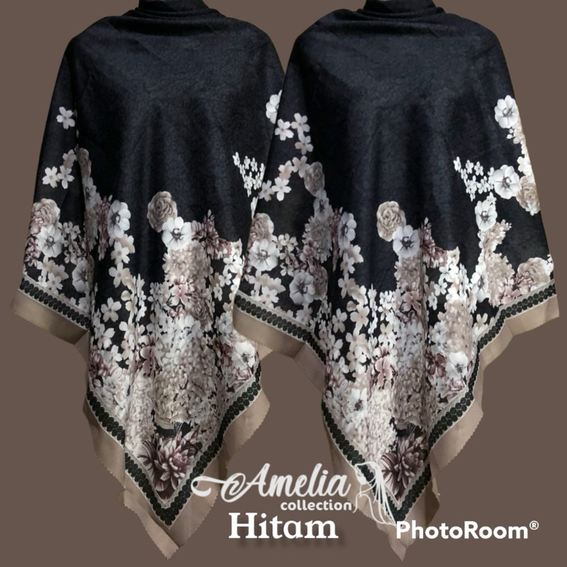 Jilbab voal uk jumbo hitam