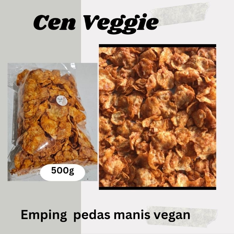 

Emping pedas manis vegan