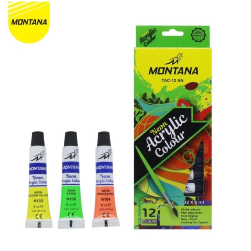 

cat acrylic NEON MONTANA 12 warna