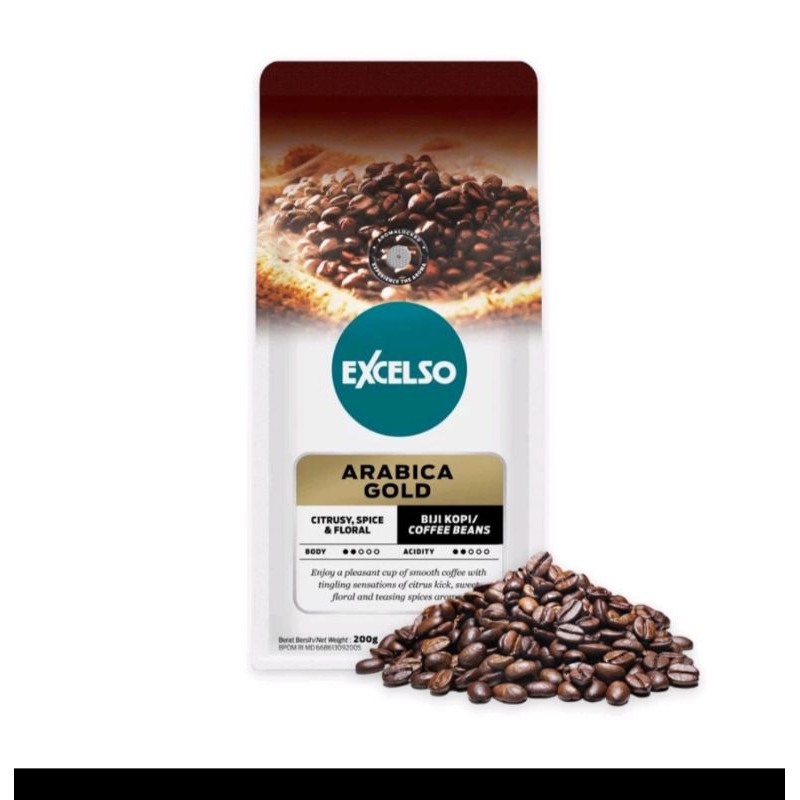 

Ecxelso Arabica Gold Biji 200 gram