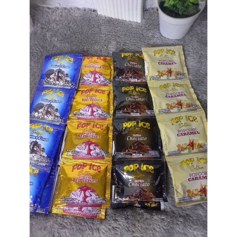 

POP ICE MINUMAN SACHET / POP ICE SULTAN TERLENGKAP DAN TERMURAH 1 RENCENG ISI 10 SACHET PRODUK BARU