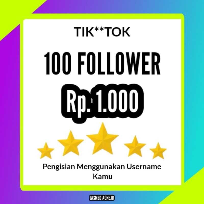 Follower Tik**Tok Real Murah