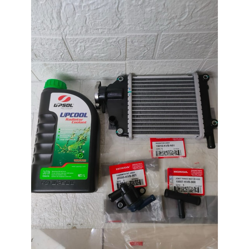 KVB PAKET RADIATOR AIR RADIATOR+THERMOSTAT+SEANG RADIATOR motor vario 110-vario-vario lama-vario kar