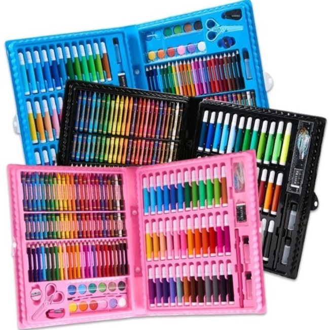 

Obral Terkini crayon set 15pcs anak cat air mewarnai anak set gambar anak mengganbar anak pensil warna set