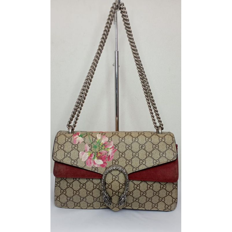 Preloved Gu**i | Shoulder Bag Wanita | Slingbag Wanita | Tas Canvas Mix Leather | Tas Keren | Tas Ke