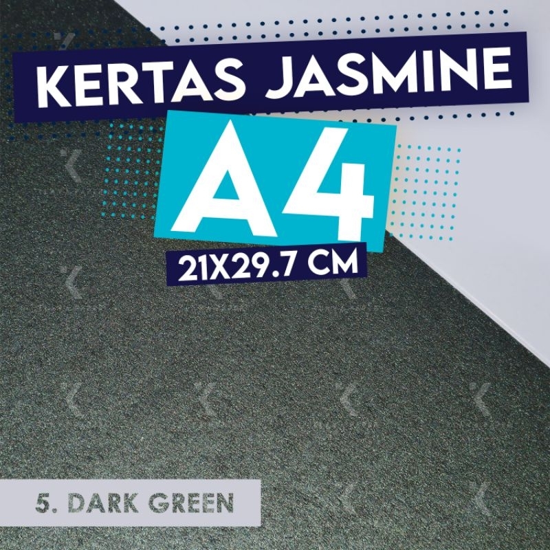 

Kertas Jasmine A4 DARK GREEN 220 gsm Paper Flower Undangan KLAVA