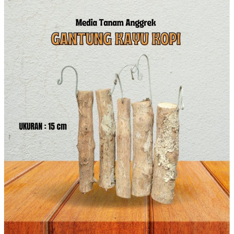 kayu kopi gantung untuk anggrek