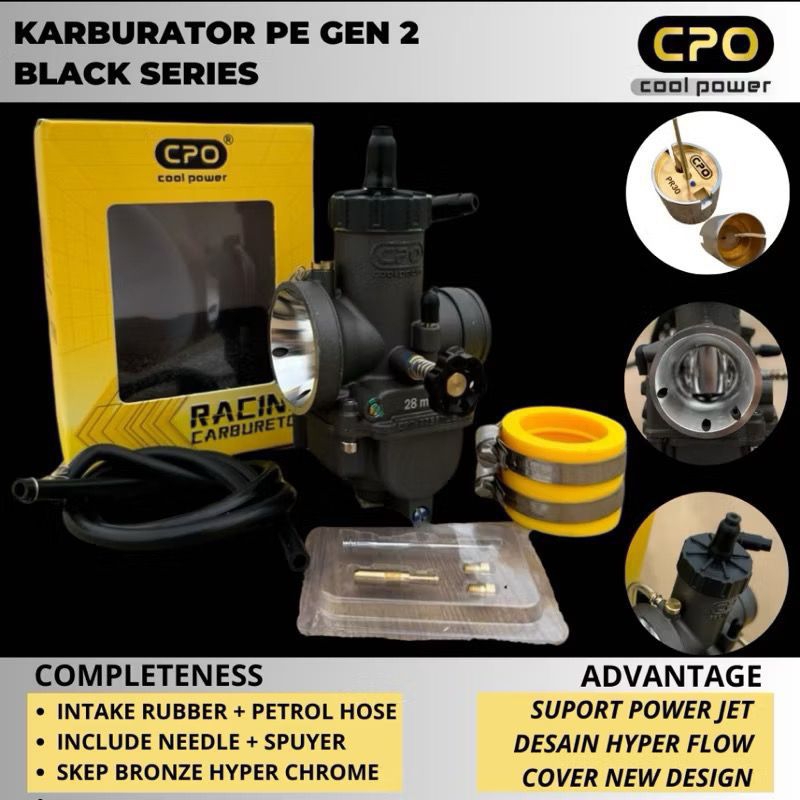 Karbu PE Karburator PE CPO 24 26 28 30 GEN 2 Cool Power Racing