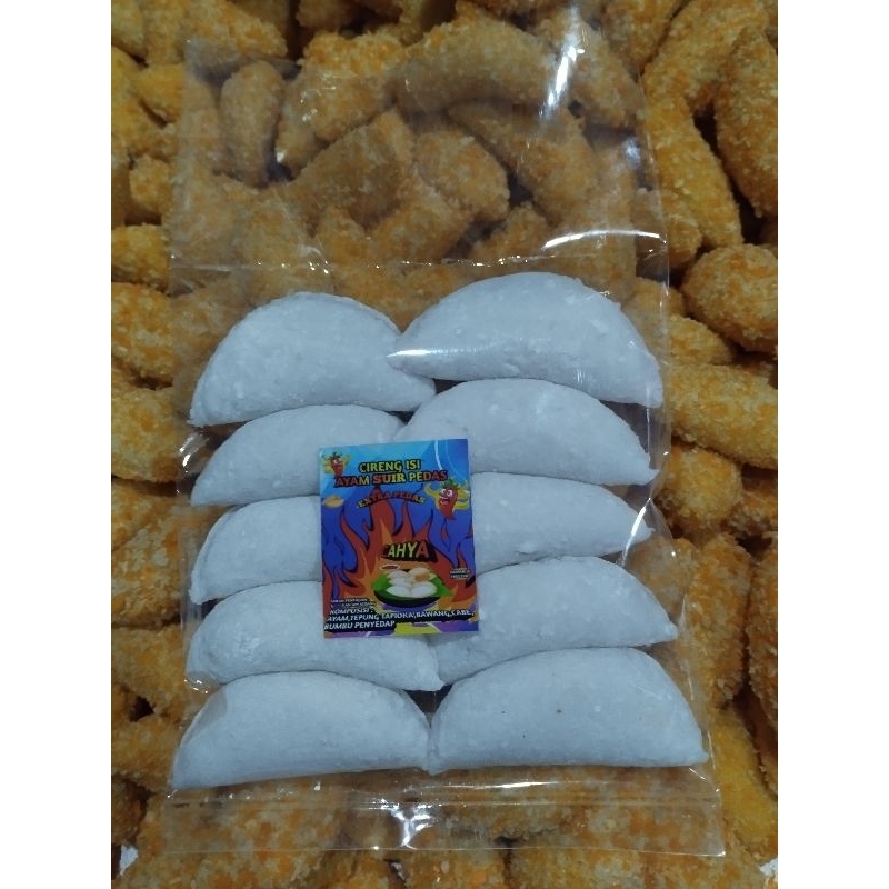 

Cireng ayam suir pedas