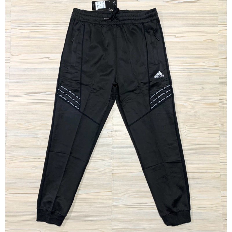CELANA ADIDAS PANJANG JOGGER IMPORT PREMIUM OLAHRAGA RUNNING HITAM