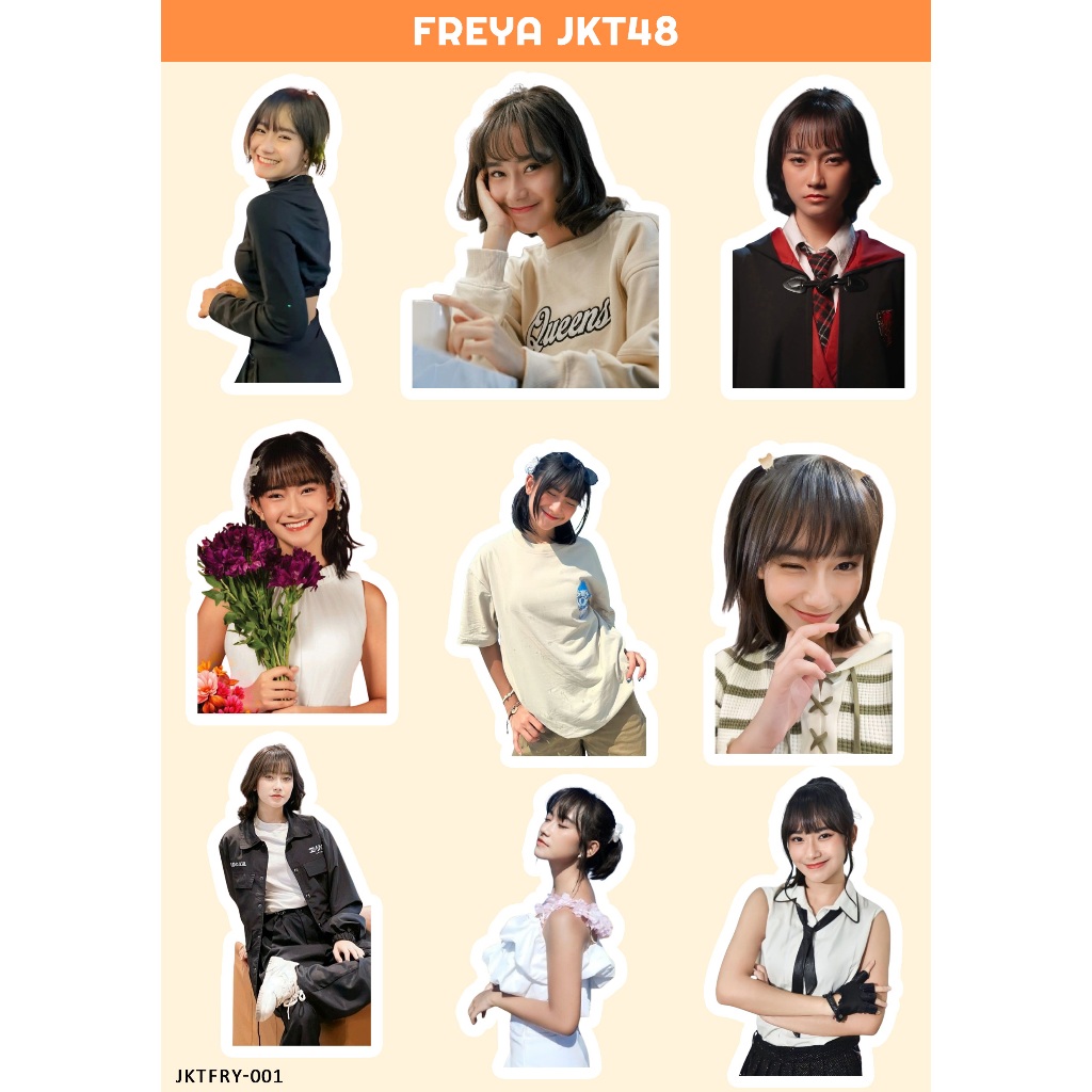 FREYA STIKER JKT 48 I STIKER JKT 48 I JKT 48 NEW ERA I STIKER FREYA JKT48 I STIKER HOLOGRAM JKT48