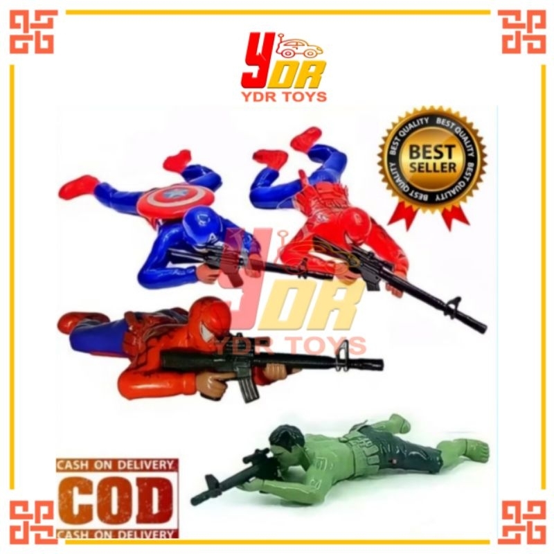 MAINAN TENTARA SUPERHERO MERAYAP/MERANGKAK / MAINAN ANAK TENTARA HERO PROMO TERMURAH COD