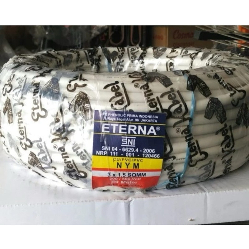 Kabel Eterna tipe NYM 3 x 1.5. Per rol @ 50.meter