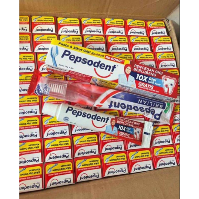 PEPSODENT 75GR FREE SIKAT GIGI | pepsodent 75gr