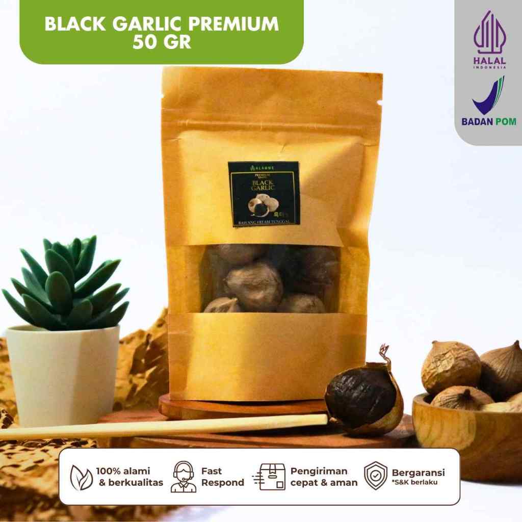 

Alamme Black Garlic Bawang Hitam Tunggal Premium Alamme 50 Gram