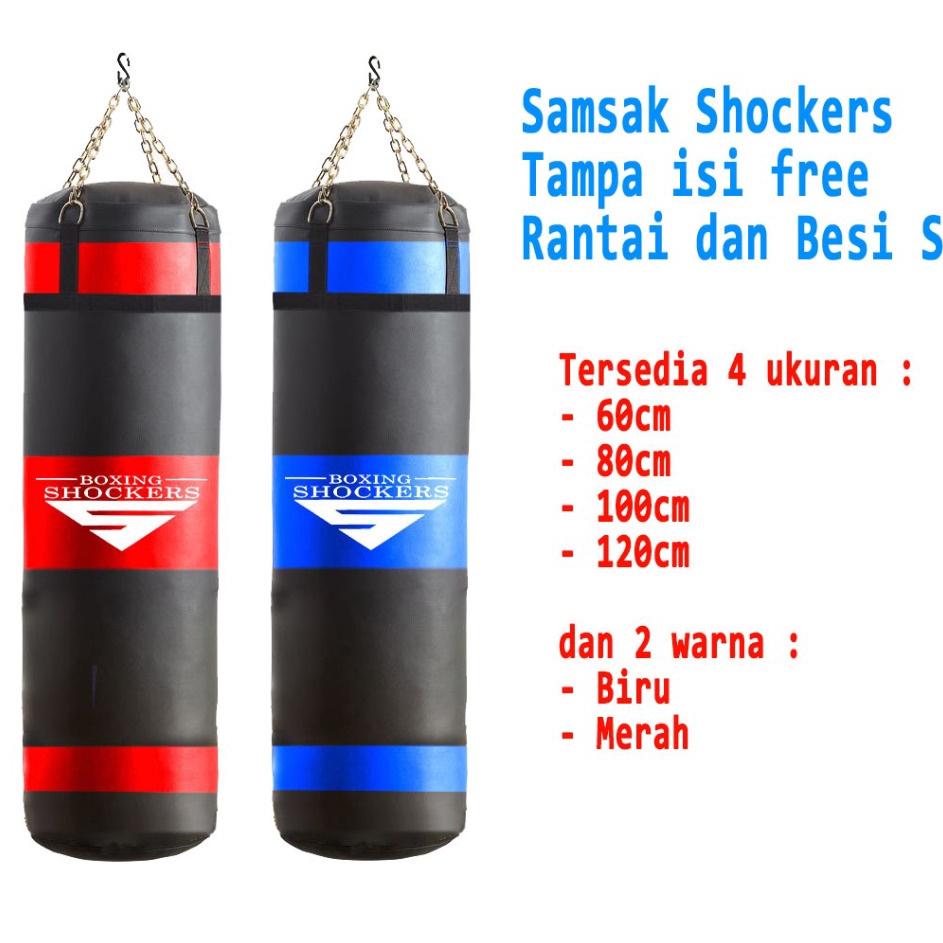 Hadir Terkeren  Samsak Tinju Gantung Shockers Bee Boxing Skincare MMA Alat Tinju Samsak Berdiri Sams
