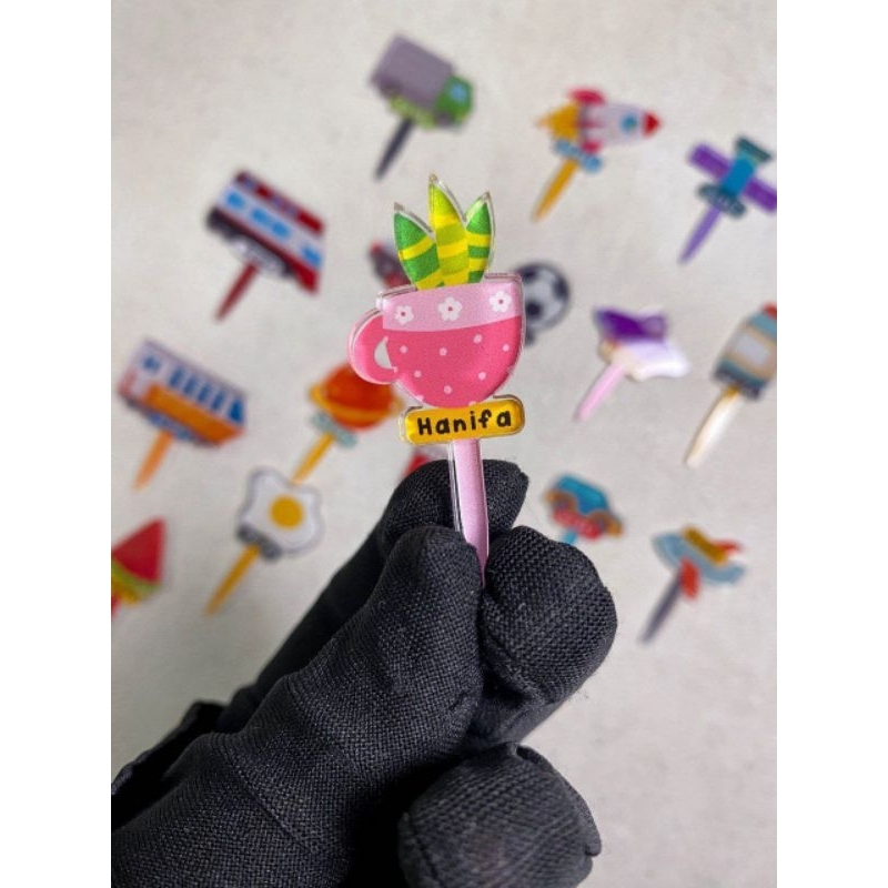 PALING LARISSS TUSUK BENTO KARAKTER LUCU TUSUK BENTO CUSTOM KARAKTER DAN CUSTOM NAMA