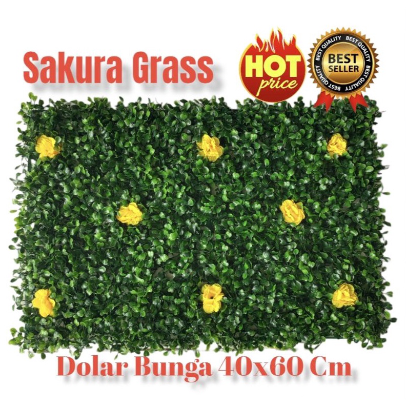 DAUN DOLAR BUNGA SINTETIS  TANAMAN SINTETIS RAMBAT DINDING 4X6 CM