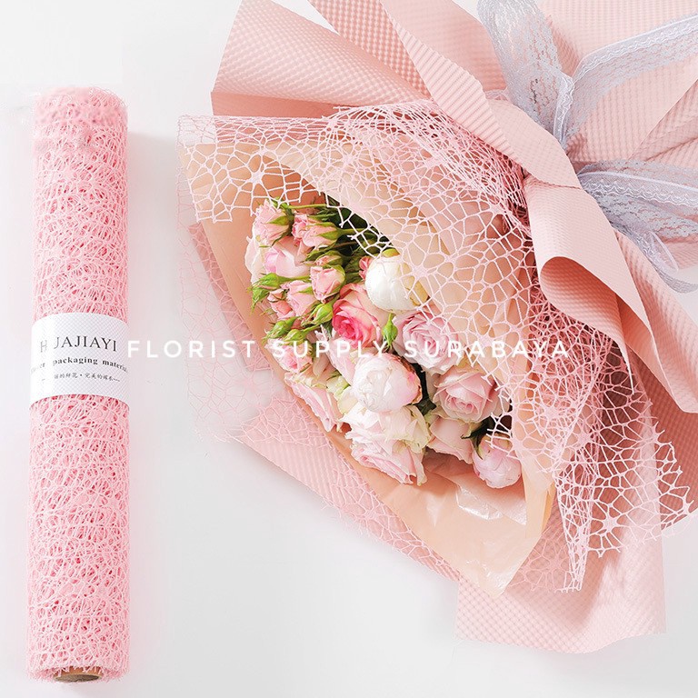 

Produk Murah Flower Wrapping Paper Jaring Spider Korea Polynet Spider Mesh Roll