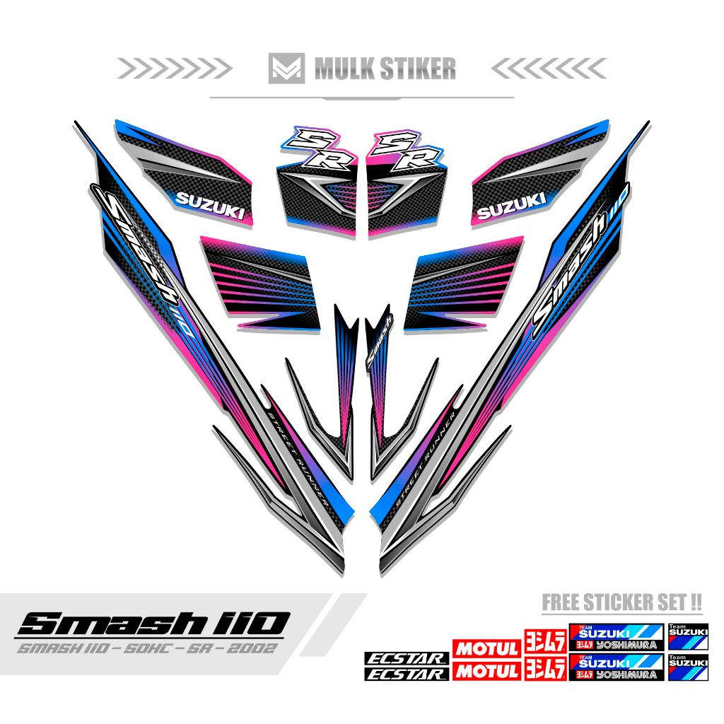 STRIPING SMASH 110 R  / MTF 11 / STICKER SMASH 2002 / SETIKER SR / STIKER / STREPING / STIPING / SET