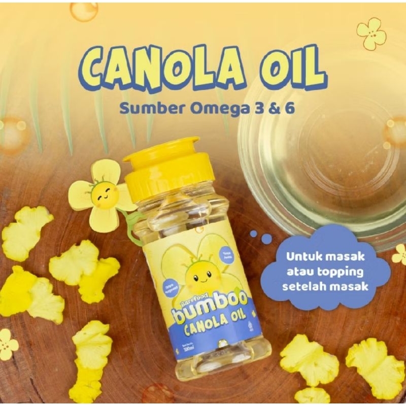 

BUMBOO Minyak - Bahan Alami - Bernutrisi - Sumber Lemak & Omega 3,6,9 - BB Booster Canola Oil