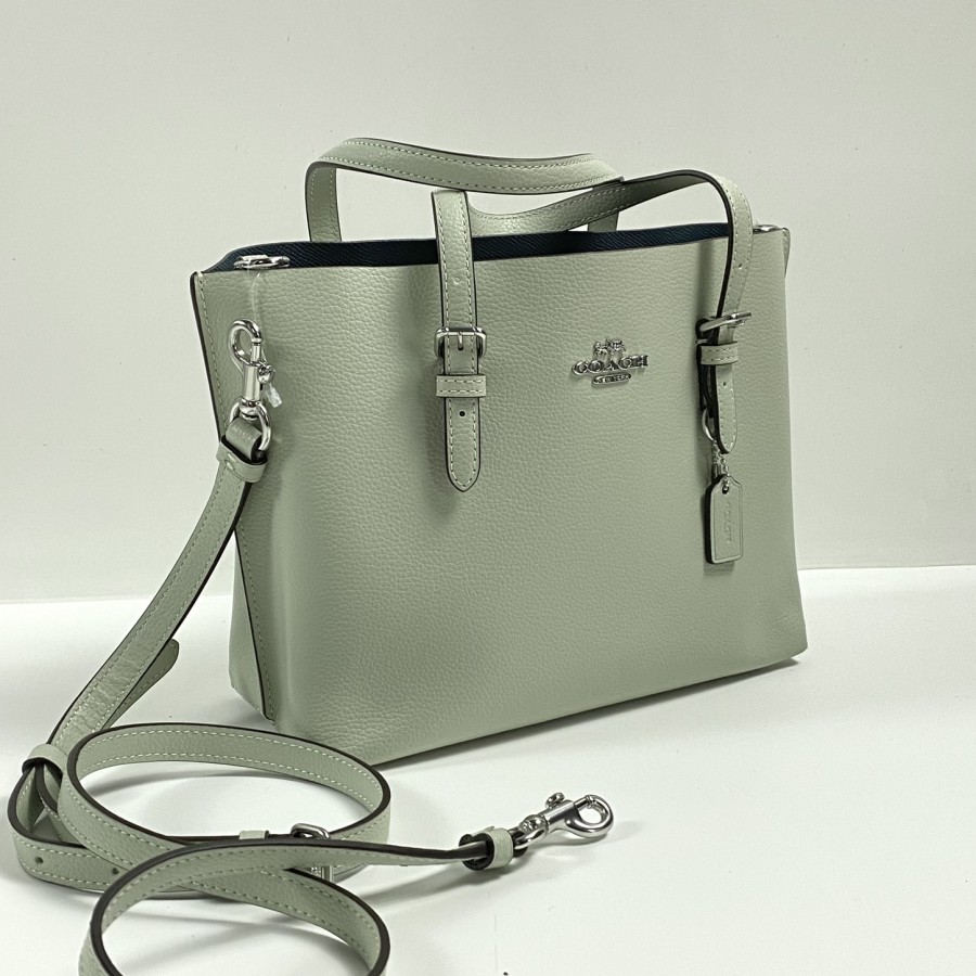 Tas Branded Coach Mollie Tote 25 Leather Kulit