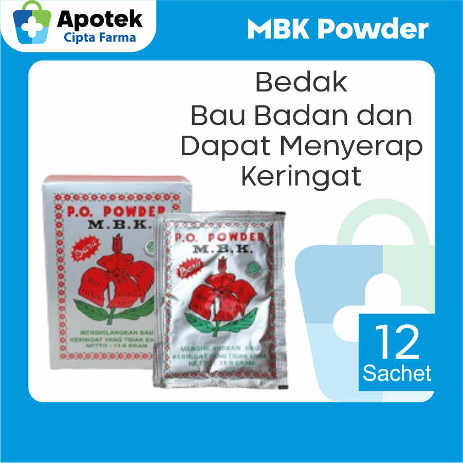 Bedak MBK Ketiak 1 Box Silver Bedak MBK Silver MBK Powder Bedak MBK Ketiak Bedak Ketek Tawas Talk Pa