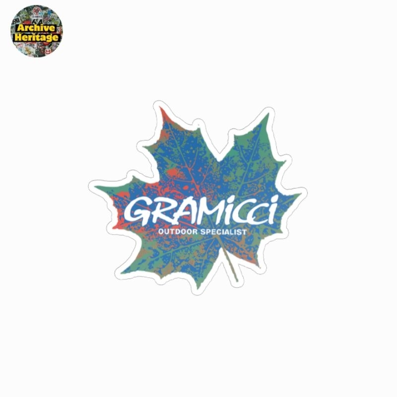 

sticker Gramicci Leaf logo brand clothing outdoor stiker