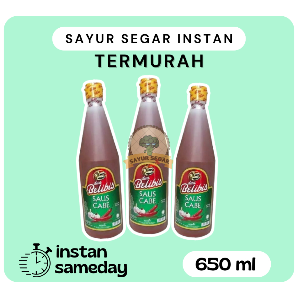 

Saus Belibis Cabe / Dua Belibis 650ml - SayurSegarinstan