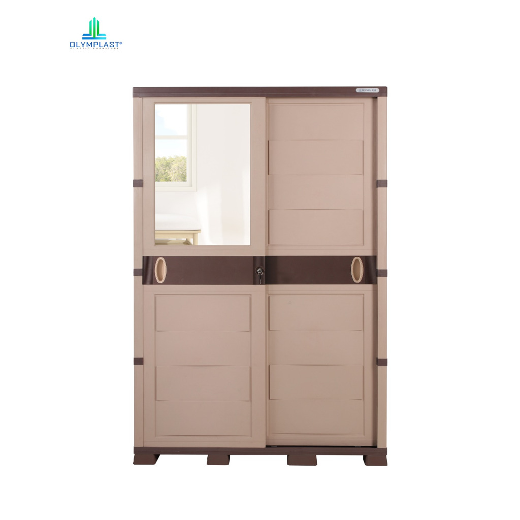 OTC 2 Pintu Slide Modern/Clasic Lemari Plastik Olymplast Pintu Sliding Khusus Intant
