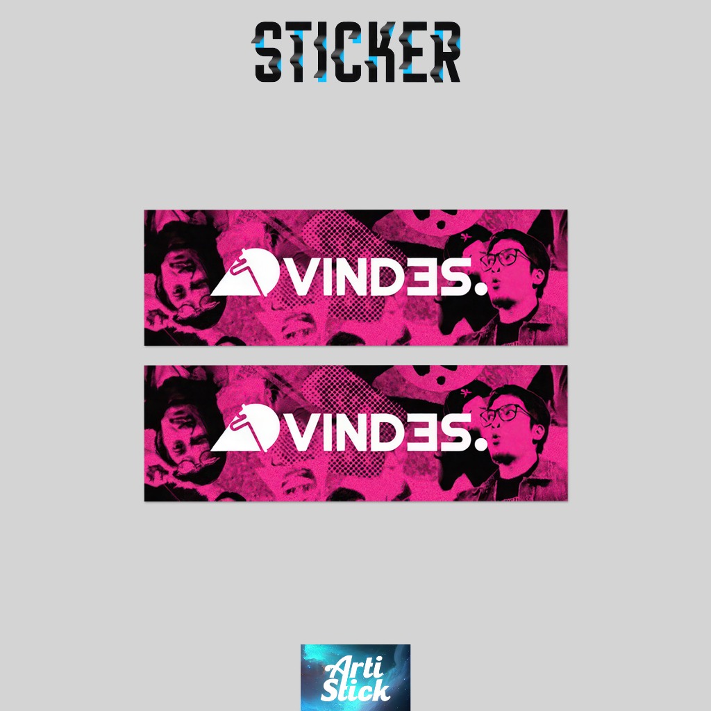 

(2 pcs) PODCAST SERIES | VINDES | Vinyl Laminasi anti air | ArtiStick Merch