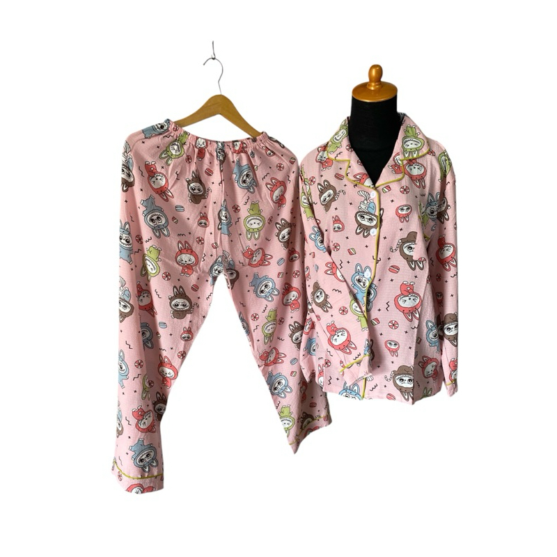 PIYAMA WANITA - Piyama BKK Piyama Bangkok Piyama Jumbo Baju tidur Jumbo Baju tidur panjang Baju Tidu