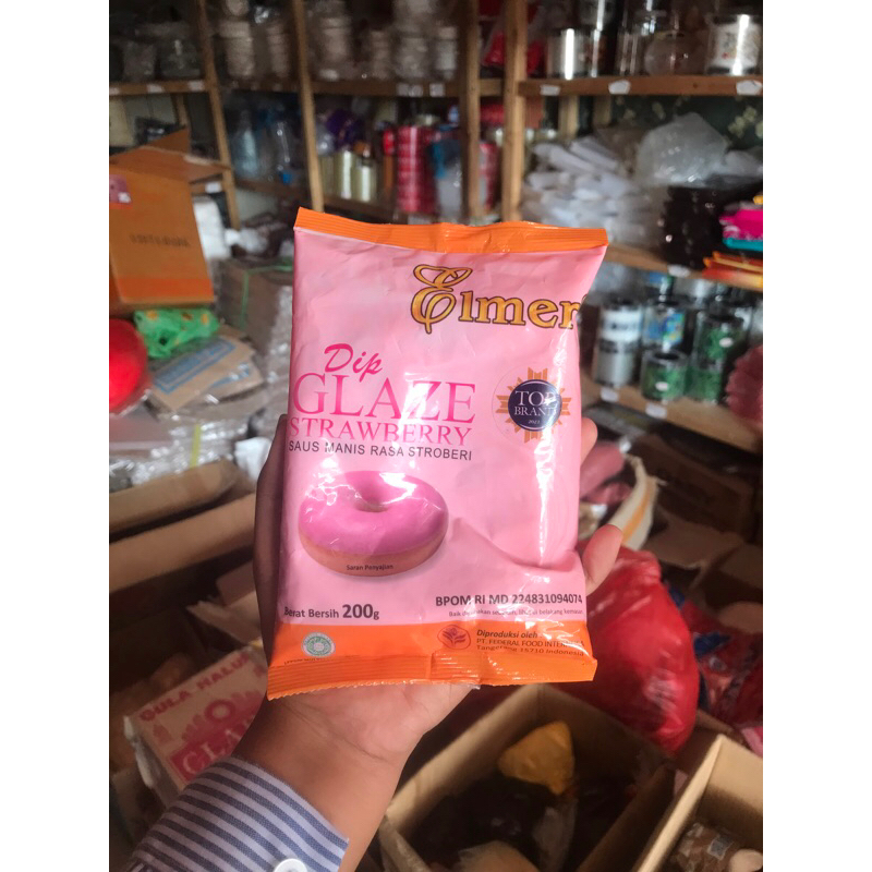 

GLAZE KEMASAN 200 gr RASA Stroberi