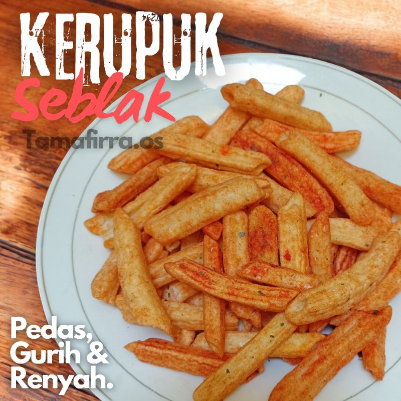 

KERUPUK SEBLAK POTATO PEDAS MANTAP 250gr