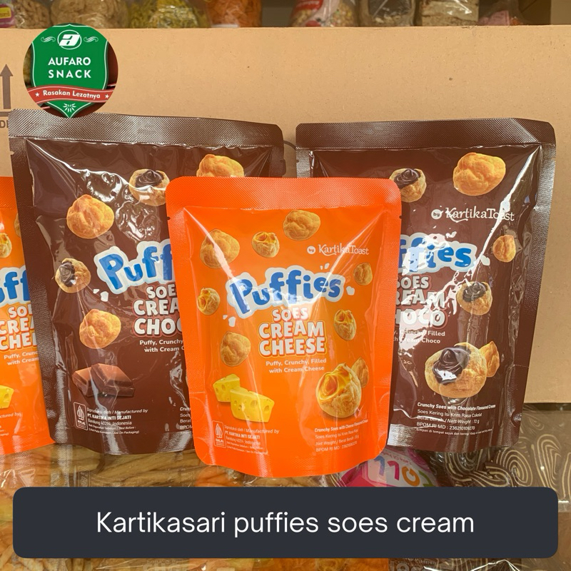 

KARTIKA SARI PUFFIES SOES CREAM CHOCO CHEESE AUFARO SNACK