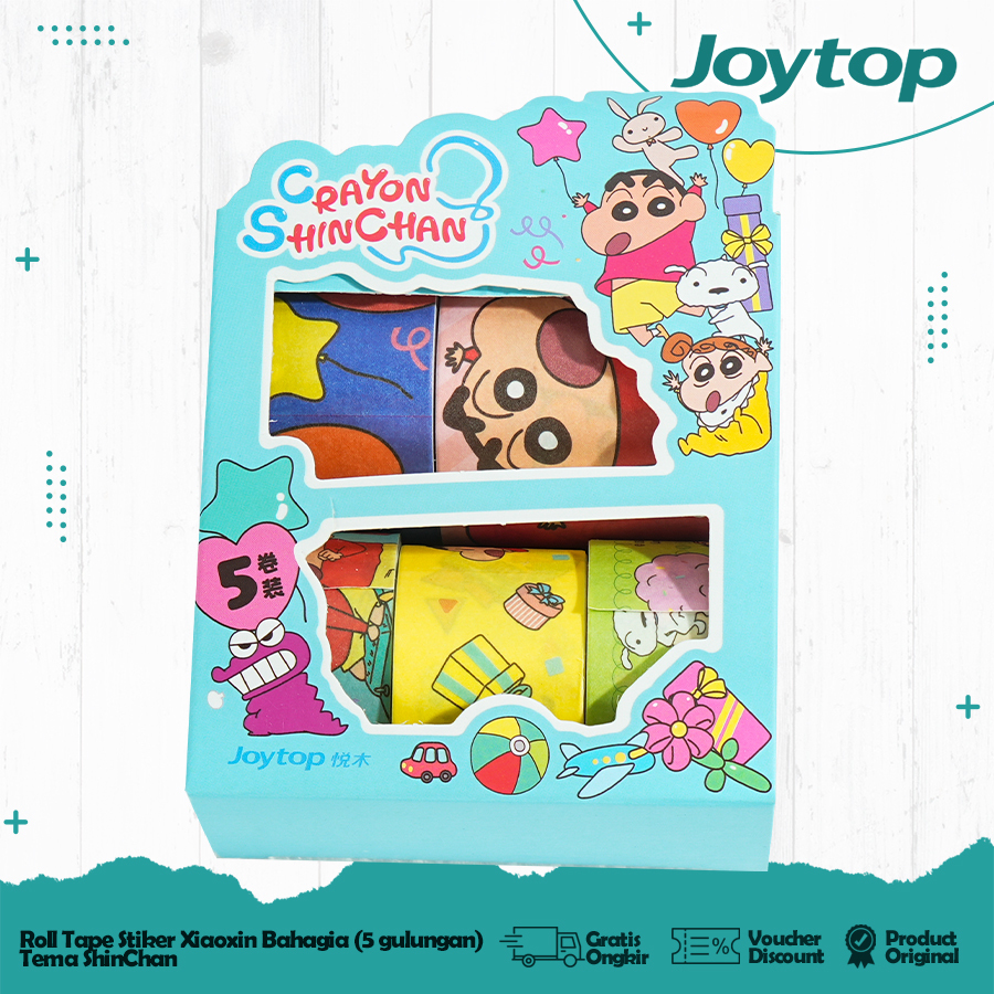 

JOYTOP 5 in 1 Crayon Sinchan Cartoon Tape Sticker Gulung