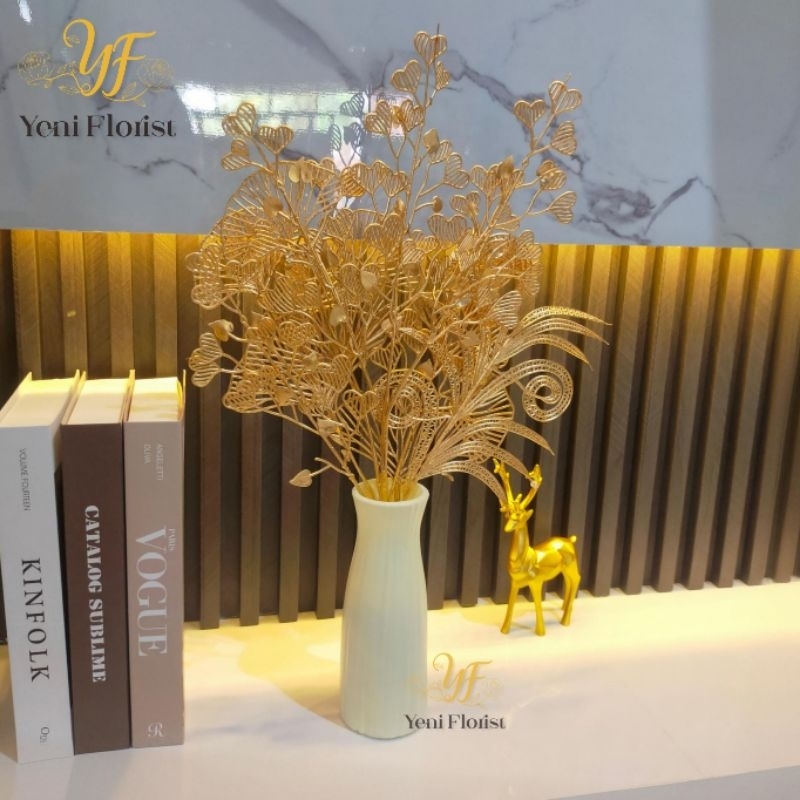 tanaman gold+pot 1 set