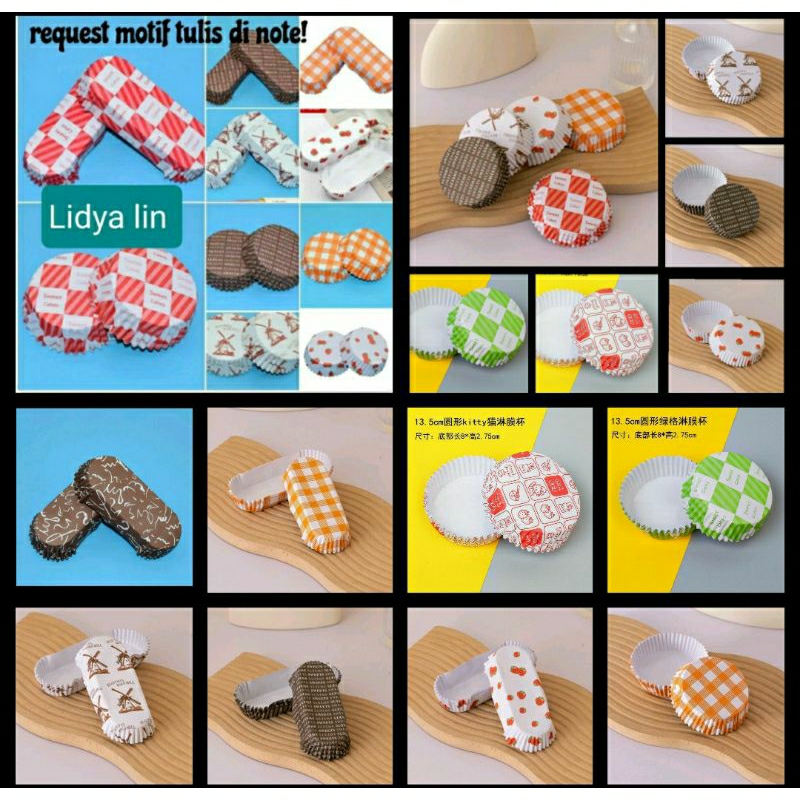 paper cup roti/paper cup case roti kertas roti isi 200 pcs