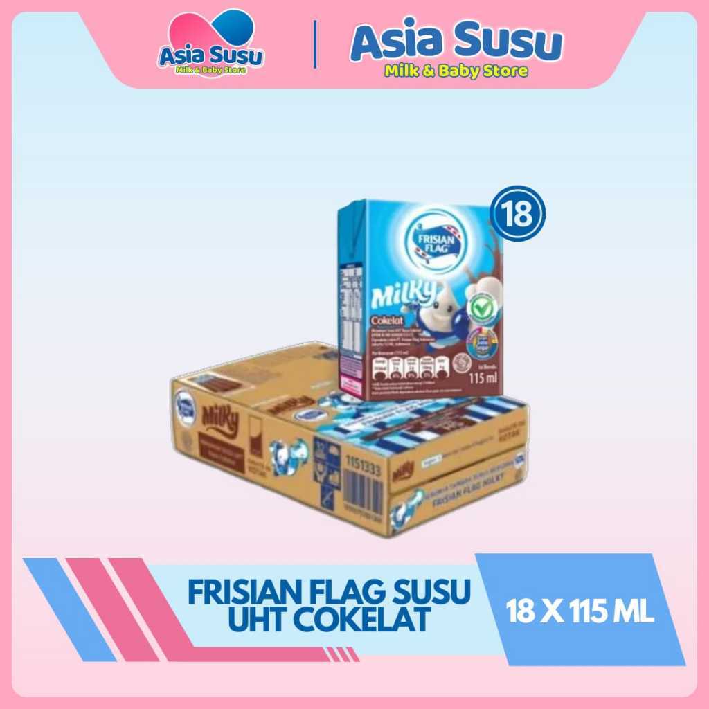 

[ KARTONAN ] Frisian Flag susu UHT Strawberry / Coklat 115ML