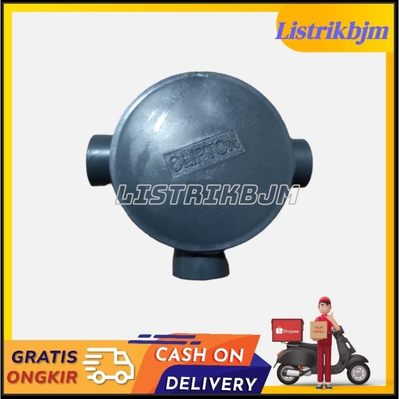 T DOS PVC / SAMBUNGAN PIPA LISTRIK CABANG 3
