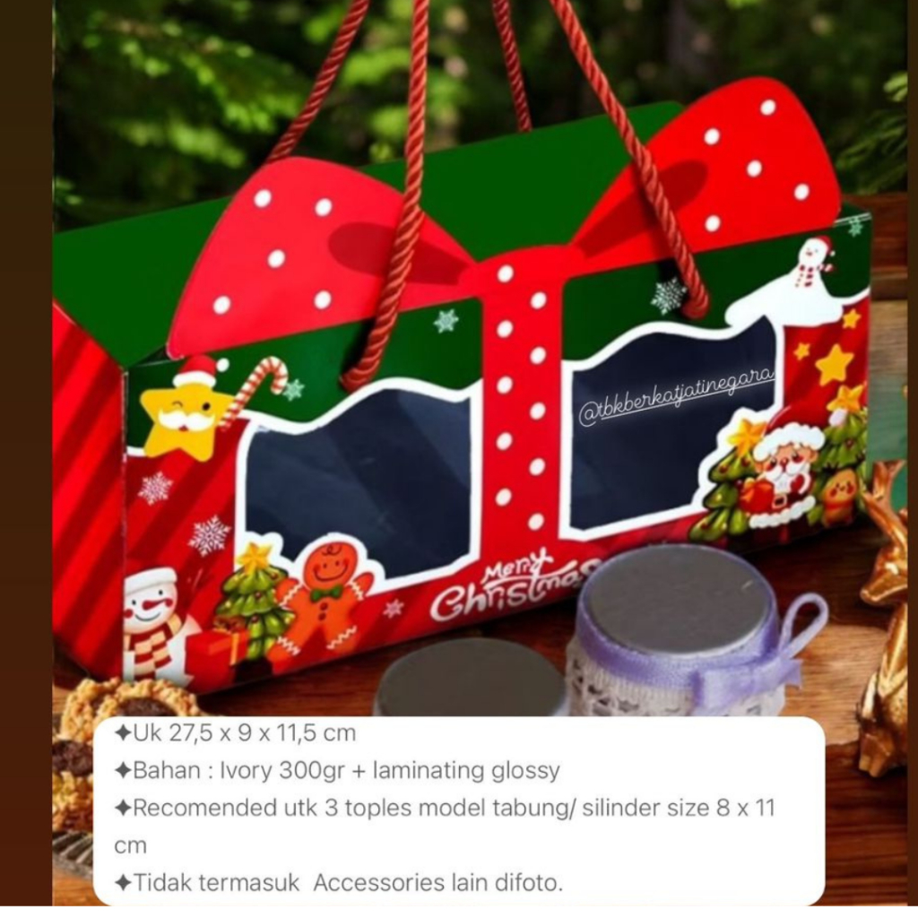 

BOX / DUS CHRISTMAS CEMARA / DUS NATAL JAR / BOX NATAL