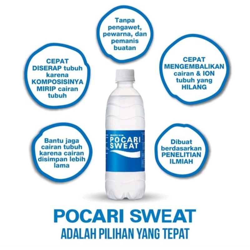 

POCARI SWEAT MINUMAN ISOTONIK PET350ML/PET500ML/CAN330ML