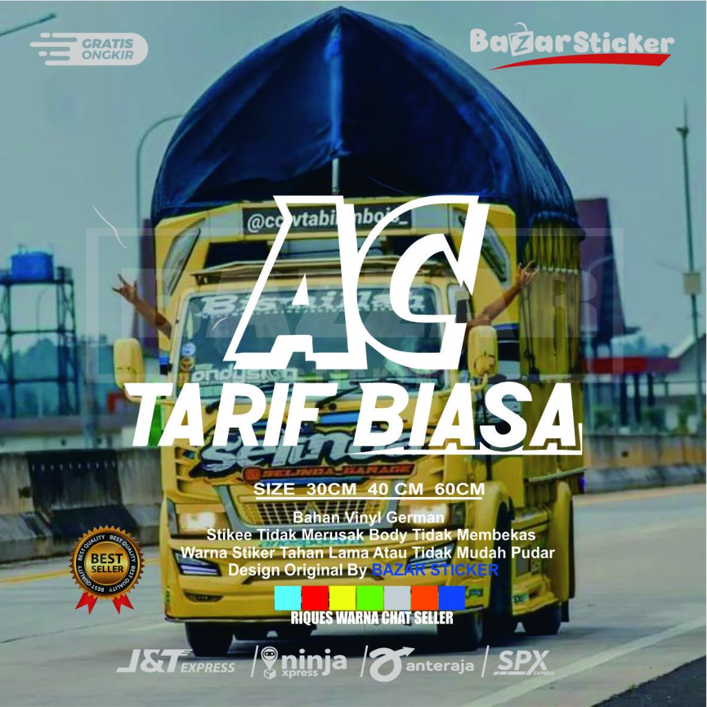 stiker kaca ac tarif biasa sticker kaca samping mobil truk pick up