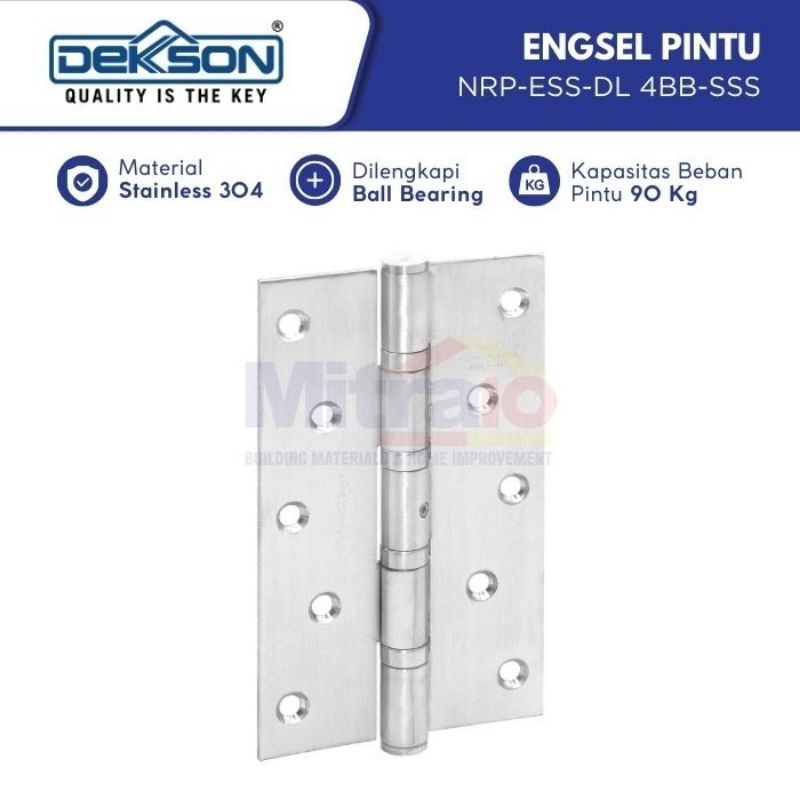 DEKSON engsel Dekson sus 304 5x3x3MM 4BB Hinge sus304