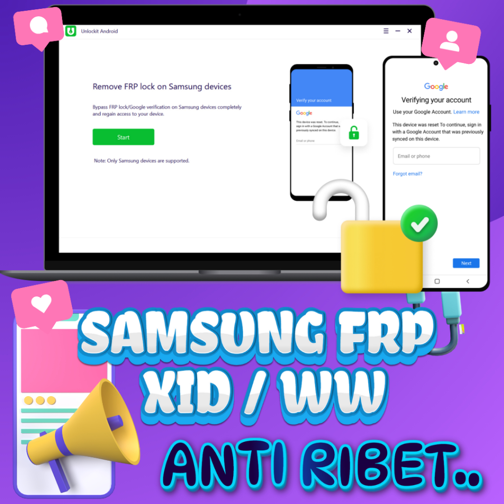 REMOTE HAPUS FRP SAMSUNG XID (INDO) / WW CLEAN | FRP SAMSUNG SUPPORT SEMUA TIPE