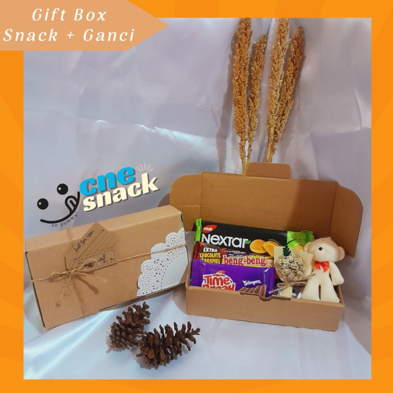 

HAMPERS GIFT BOX SNACK + GANCI