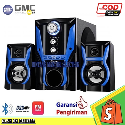 SPEAKER AKTIF BLUETOOTH GMC 888L - 888K BT MULTIMEDIA FULL BASS PROMO TERLARIS