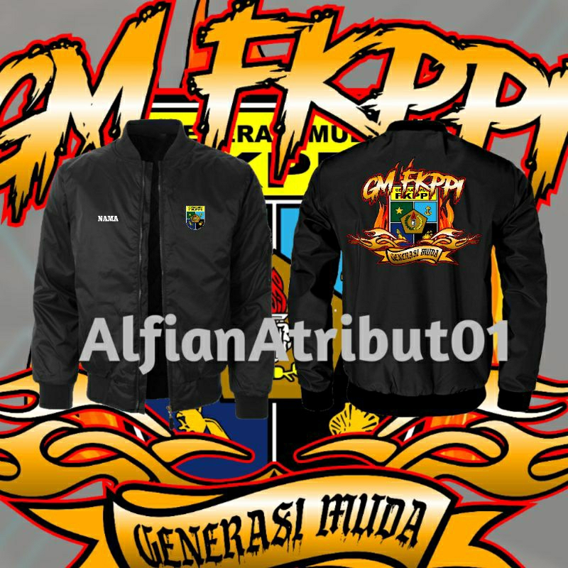 JAKET BOMBER GM FKPPI/JAKET FKPPI MODEL TERBARU FREE NAMA